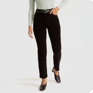 Everlane Black Fine Wale Corduroy Pants